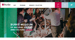 Desktop Screenshot of burkemuseum.org