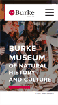 Mobile Screenshot of burkemuseum.org
